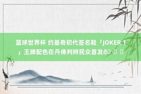 篮球世界杯 约基奇初代签名鞋「JOKER 1」王牌配色在丹佛判辨民众首发🎉