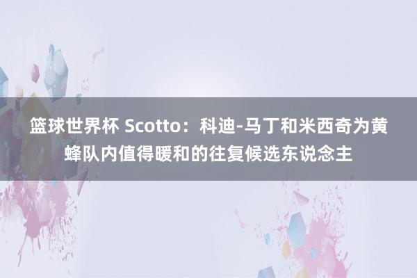 篮球世界杯 Scotto：科迪-马丁和米西奇为黄蜂队内值得暖和的往复候选东说念主